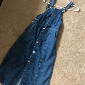 Zara denim midi dress